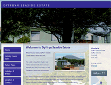 Tablet Screenshot of dyffryn-seaside-estate.co.uk